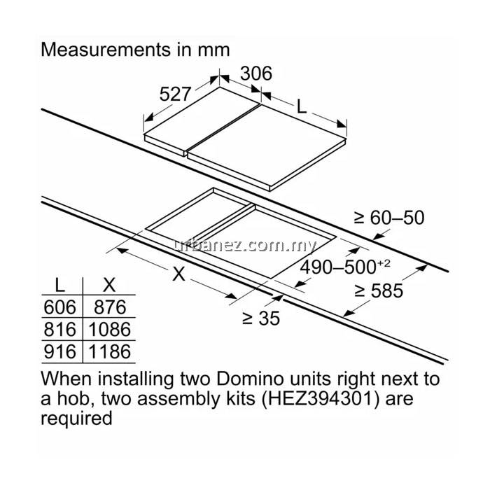 Bosch PIB375FB1E: Domino Induction | 2-Zone Cook Hob @ Offer